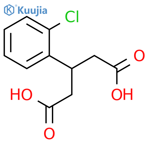 3-(2-chlorophenyl)pentanedioic acid structure