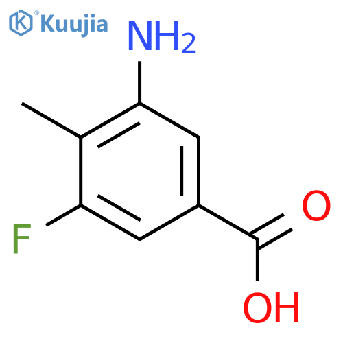 3-Amino-5-fluoro-4-methylbenzoic acid structure