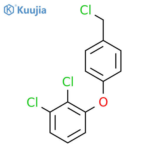 1,2-Dichloro-3-4-(chloromethyl)phenoxybenzene structure