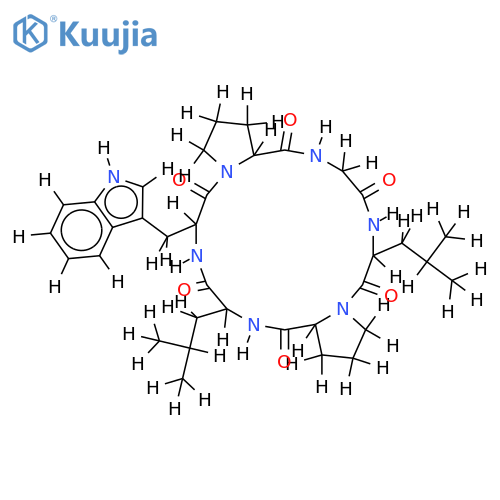 cyclo(-Leu1-Pro2-Leu3-Trp4-Pro5-Gly6-) structure