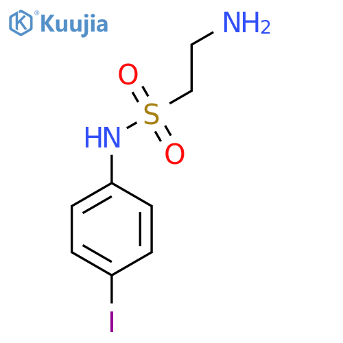 2-amino-N-(4-iodophenyl)ethane-1-sulfonamide structure