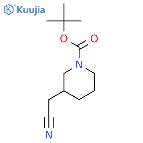 (R)-1-Boc-3-(cyanomethyl)piperidine structure