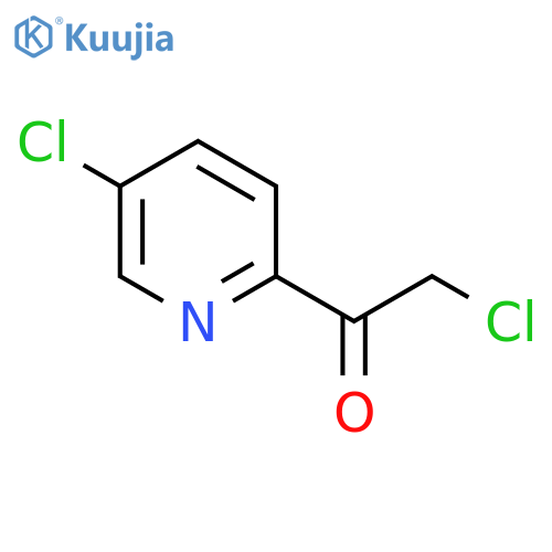 2-chloro-1-(5-chloropyridin-2-yl)ethan-1-one structure