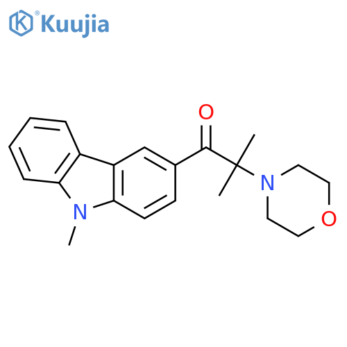 1-Propanone, 2-methyl-1-(9-methyl-9H-carbazol-3-yl)-2-(4-morpholinyl)- structure