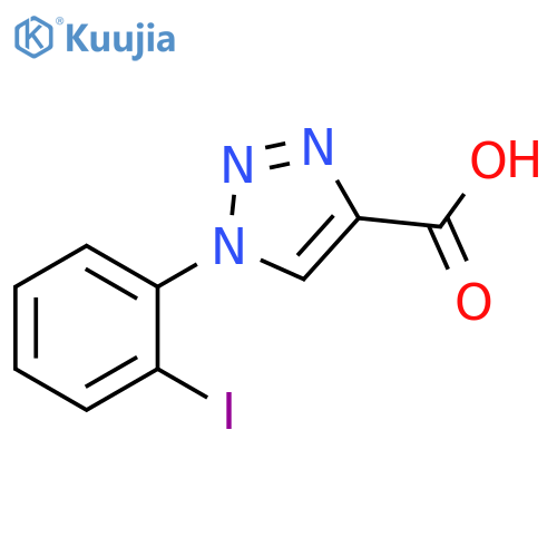 1-(2-iodophenyl)-1H-1,2,3-triazole-4-carboxylic acid structure