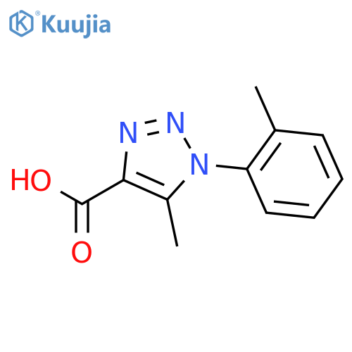 1H-1,2,3-Triazole-4-carboxylic acid, 5-methyl-1-(2-methylphenyl)- structure