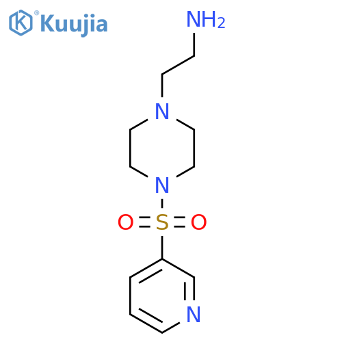 {2-[4-(Pyridin-3-ylsulfonyl)piperazin-1-yl]ethyl}amine structure