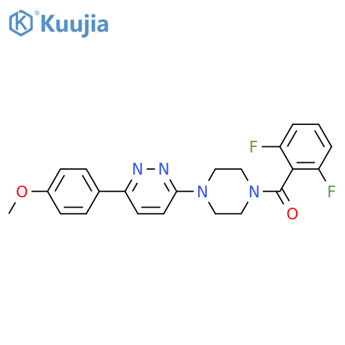 3-[4-(2,6-difluorobenzoyl)piperazin-1-yl]-6-(4-methoxyphenyl)pyridazine structure