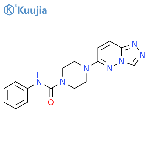 N-phenyl-4-{[1,2,4]triazolo[4,3-b]pyridazin-6-yl}piperazine-1-carboxamide structure