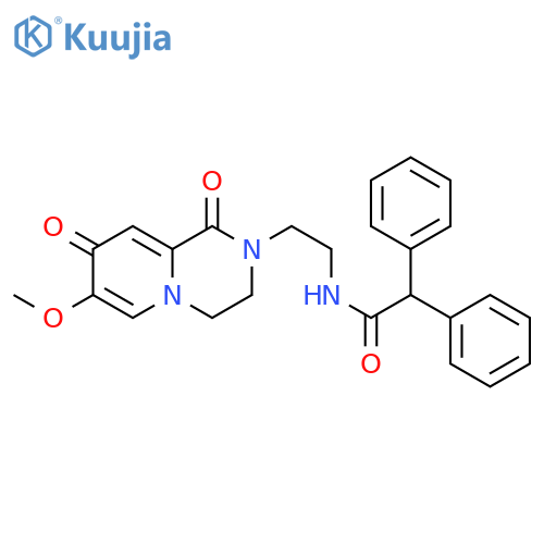 N-(2-{7-methoxy-1,8-dioxo-1H,2H,3H,4H,8H-pyrido[1,2-a]pyrazin-2-yl}ethyl)-2,2-diphenylacetamide structure