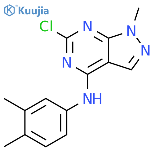 6-Chloro-N-(3,4-dimethylphenyl)-1-methyl-1H-pyrazolo[3,4-d]pyrimidin-4-amine structure