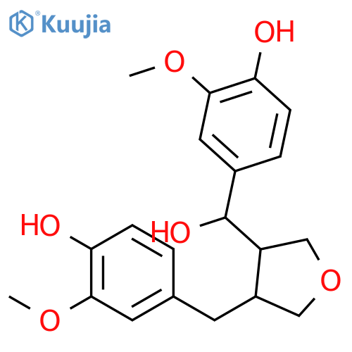 3-(alpha,4-dihydroxy-3-methoxybenzyl)-4-(4-hydroxy-3-methoxybenzyl)tetrahydrofuran structure