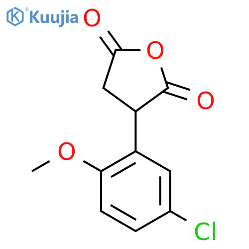 3-(5-chloro-2-methoxyphenyl)oxolane-2,5-dione structure