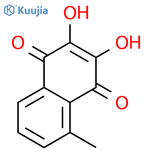 1,4-Naphthoquinone, 2,3-dihydroxy-5-methyl- (6CI) structure