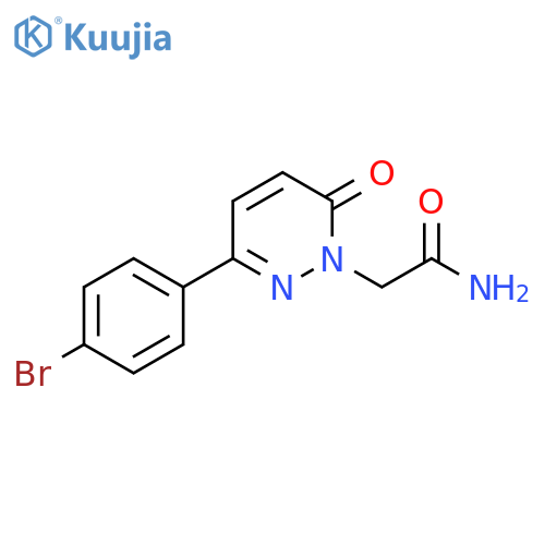 2-[3-(4-bromophenyl)-6-oxo-1,6-dihydropyridazin-1-yl]acetamide structure