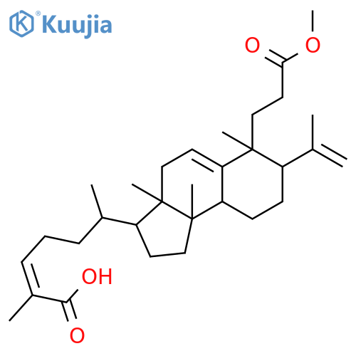 (3R,3aR,6S,7S,9aS,9bS)-3-[(1R,4Z)-5-carboxy-1-methylhex-4-en-1-yl]-2,3,3a,4,6,7,8,9,9a,9b-decahydro-3a,6,9b-trimethyl-7-(1-methylethenyl)-1H-benz[e]indene-6-propanoic acid methyl ester structure