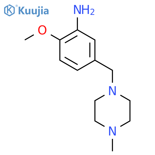 2-Methoxy-5-[(4-methylpiperazin-1-yl)methyl]aniline structure