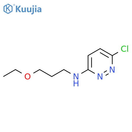 6-chloro-N-(3-ethoxypropyl)pyridazin-3-amine structure