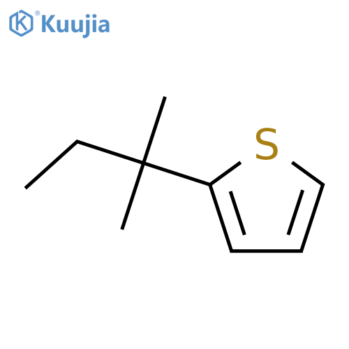 Thiophene,2-(1,1-dimethylpropyl)- structure