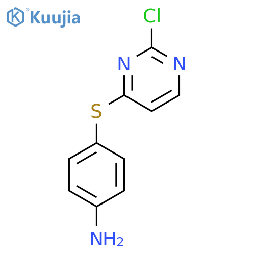 4-(2-Chloropyrimidin-4-ylthio)benzenamine structure