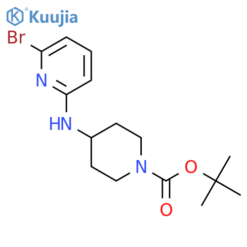 4-(6-Bromo-pyridin-2-ylamino)-piperidine-1-carboxylic acid tert-butyl ester structure