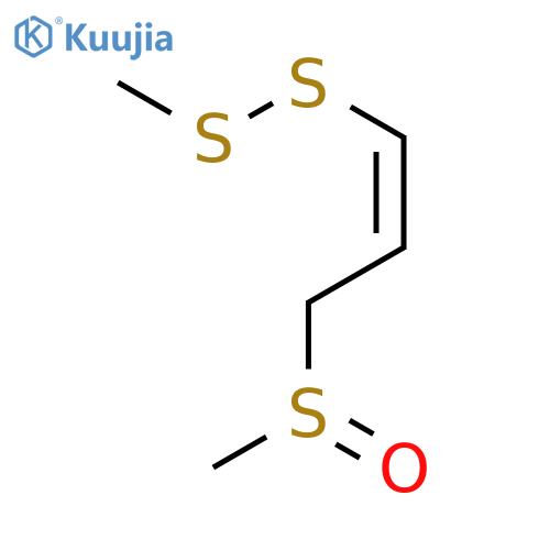 Disulfide, methyl (1Z)-3-(methylsulfinyl)-1-propenyl structure