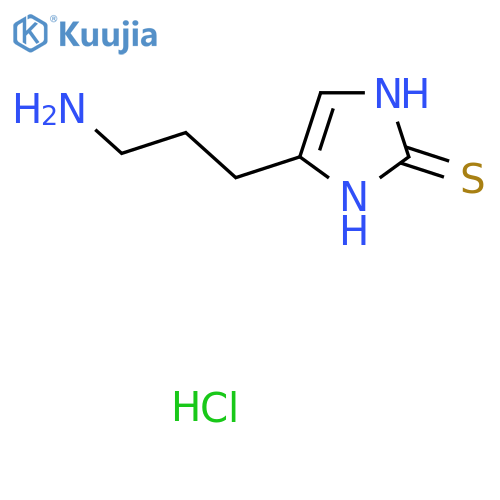 4-(3-Amino-propyl)-1,3-dihydro-imidazole-2-thione hydrochloride structure