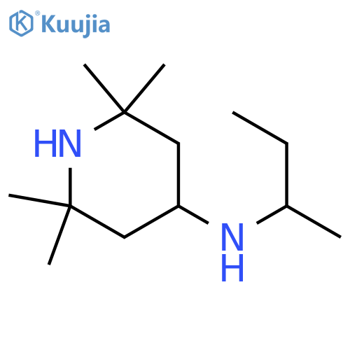 N-(butan-2-yl)-2,2,6,6-tetramethylpiperidin-4-amine structure