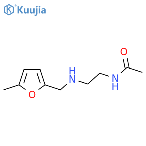 N-(2-{(5-methylfuran-2-yl)methylamino}ethyl)acetamide structure