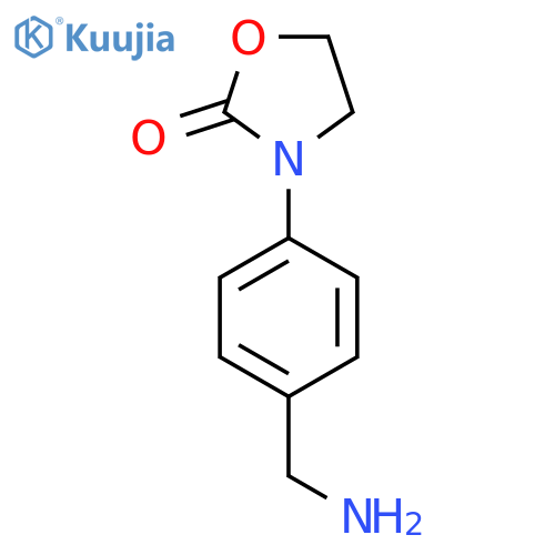 3-4-(Aminomethyl)phenyl-1,3-oxazolidin-2-one structure