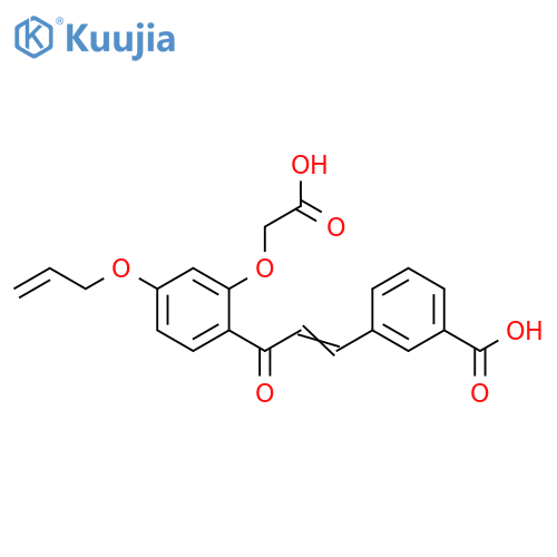 Benzoic acid,3-[3-[2-(carboxymethoxy)-4-(2-propenyloxy)phenyl]-3-oxo-1-propenyl]- structure