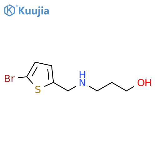 3-{(5-bromothiophen-2-yl)methylamino}propan-1-ol structure