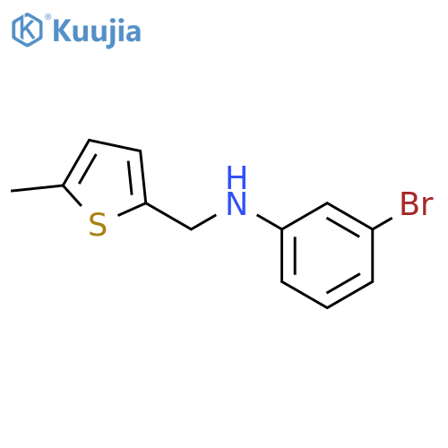 3-bromo-N-(5-methylthiophen-2-yl)methylaniline structure