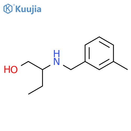 2-{(3-methylphenyl)methylamino}butan-1-ol structure