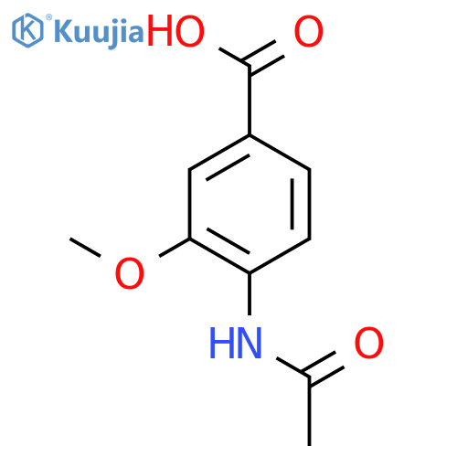 4-acetamido-3-methoxybenzoic acid structure