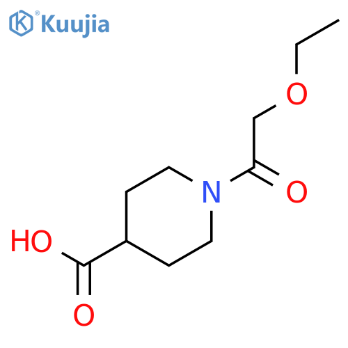 1-(Ethoxyacetyl)piperidine-4-carboxylic Acid structure