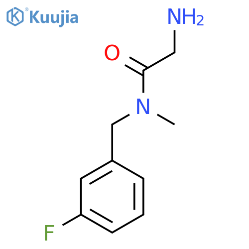 2-Amino-N-(3-fluoro-benzyl)-N-methyl-acetamide structure