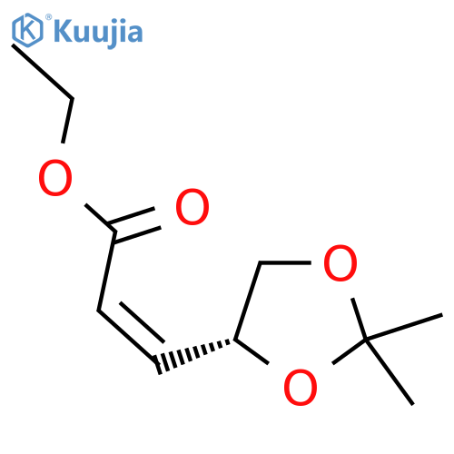 (R,Z)-Ethyl 3-(2,2-dimethyl-1,3-dioxolan-4-yl)acrylate structure