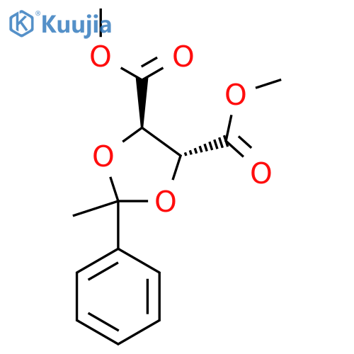 Dimethyl (4R,5R)-2-Methyl-2-phenyl-1,3-dioxolane-4,5-dicarboxylate structure