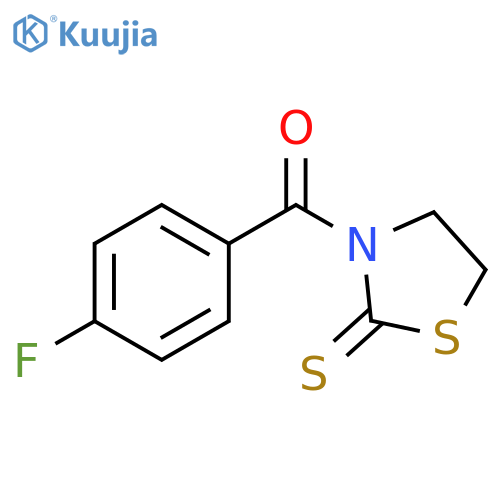 3-(4-fluorobenzoyl)-1,3-thiazolidine-2-thione structure