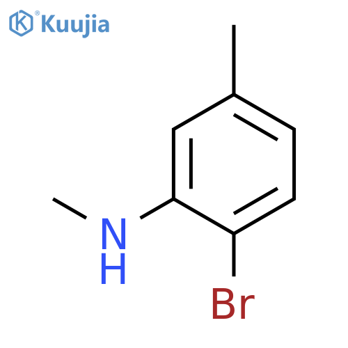 2-bromo-N,5-dimethylaniline structure