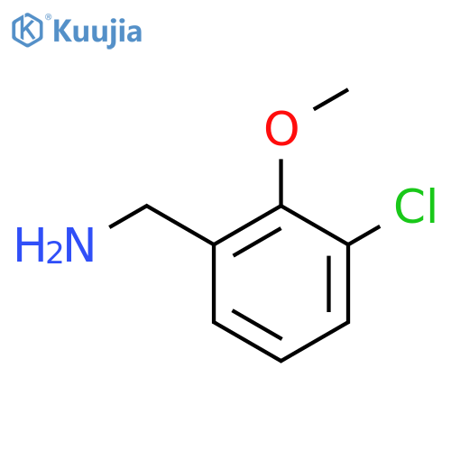 (3-Chloro-2-methoxyphenyl)methanamine structure