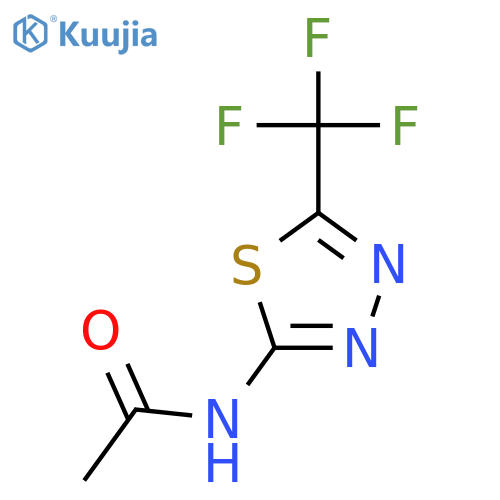 Acetamide,N-[5-(trifluoromethyl)-1,3,4-thiadiazol-2-yl]- structure