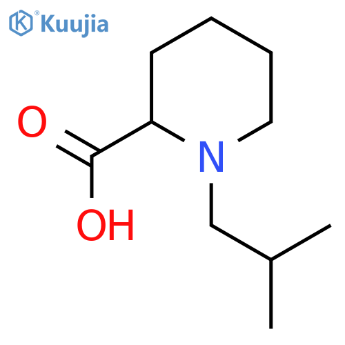 1-isobutylpiperidine-2-carboxylic acid structure
