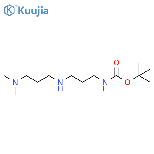 tert-butyl N-(3-{3-(dimethylamino)propylamino}propyl)carbamate structure