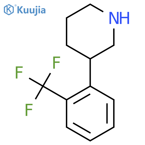 3-2-(trifluoromethyl)phenylpiperidine structure