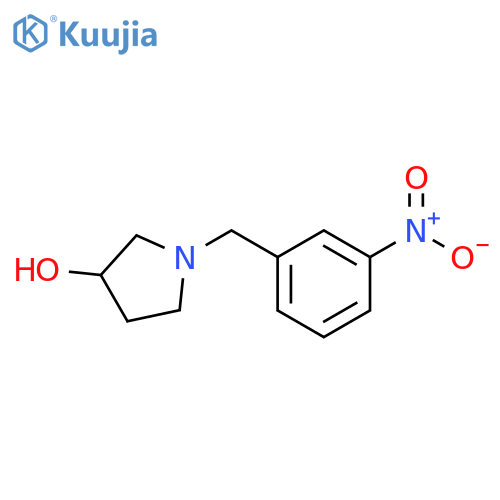 1-(3-nitrophenyl)methylpyrrolidin-3-ol structure