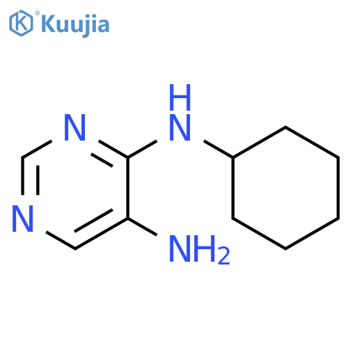 N4-cyclohexylpyrimidine-4,5-diamine structure