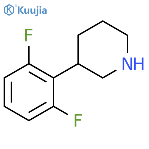 3-(2,6-difluorophenyl)piperidine structure