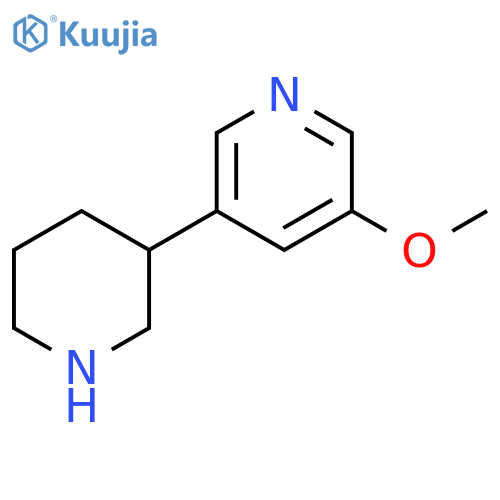 3-methoxy-5-(piperidin-3-yl)pyridine structure